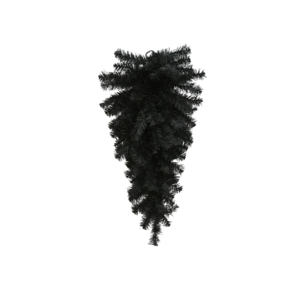 24" Black Teardrop Swag - Artificial Halloween Greenery-82298-BK